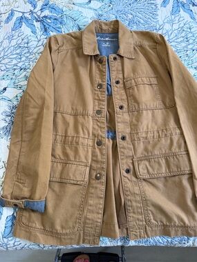Eddie Bauer Tan Utility Field Jacket